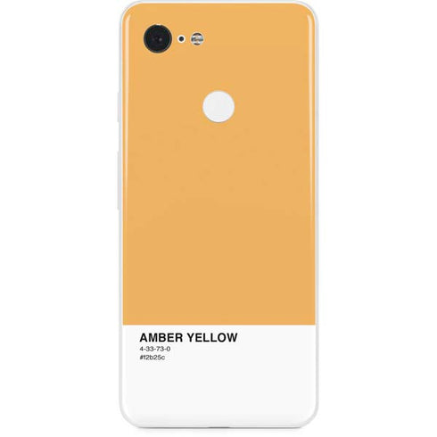 Amber Yellow Google Pixel 3 Skin
